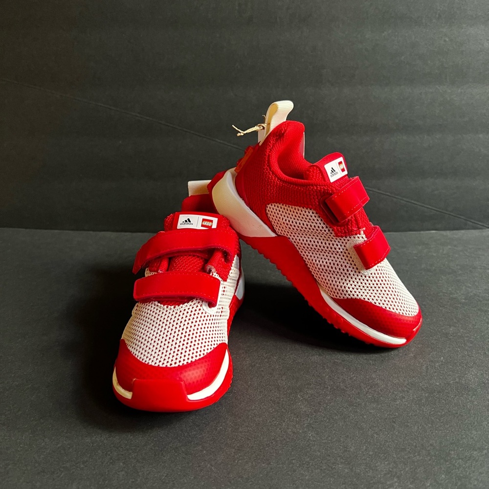 New Adidas x LEGO Sport Pro Running Shoes Red/Off White/Shock Blue GZ2409